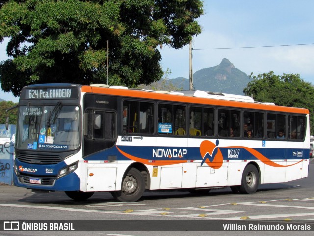 Viação Novacap B51607 na cidade de Rio de Janeiro, Rio de Janeiro, Brasil, por Willian Raimundo Morais. Número da foto: #11218720.