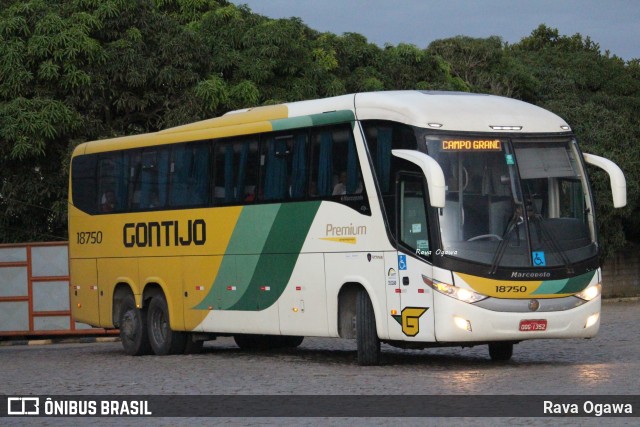 Empresa Gontijo de Transportes 18750 na cidade de Vitória da Conquista, Bahia, Brasil, por Rava Ogawa. ID da foto: 11218499.