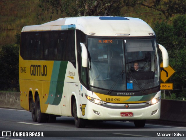 Empresa Gontijo de Transportes 18645 na cidade de Barra Mansa, Rio de Janeiro, Brasil, por Maxwel Silva. Número da foto: #11220461.