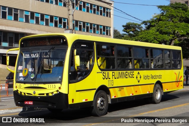 Viação Sul Fluminense 1113 na cidade de Volta Redonda, Rio de Janeiro, Brasil, por Paulo Henrique Pereira Borges. Número da foto: #11222265.