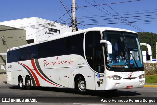 Paraibuna Transportes 25004 na cidade de Juiz de Fora, Minas Gerais, Brasil, por Paulo Henrique Pereira Borges. ID da foto: 11222187.