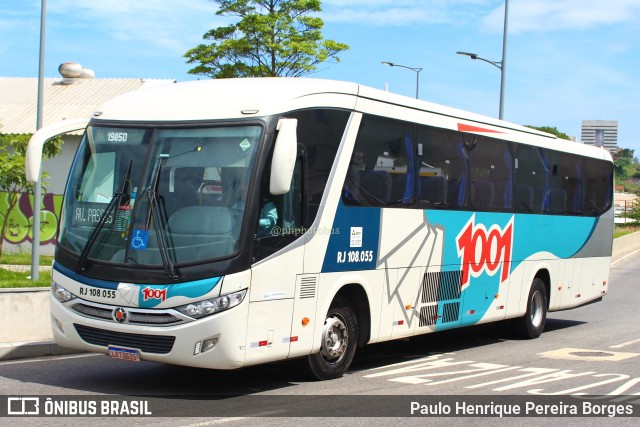 Auto Viação 1001 RJ 108.055 na cidade de Rio de Janeiro, Rio de Janeiro, Brasil, por Paulo Henrique Pereira Borges. Número da foto: #11222214.
