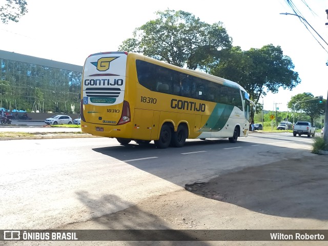 Empresa Gontijo de Transportes 18310 na cidade de Guarapari, Espírito Santo, Brasil, por Wilton Roberto. ID da foto: 11221514.