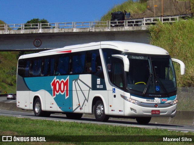 Auto Viação 1001 108.235 na cidade de Barra Mansa, Rio de Janeiro, Brasil, por Maxwel Silva. ID da foto: 11220610.