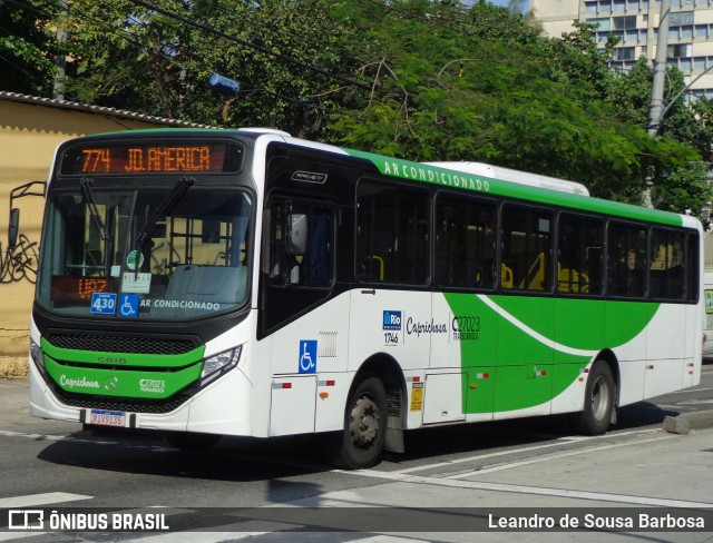 Caprichosa Auto Ônibus C27023 na cidade de Rio de Janeiro, Rio de Janeiro, Brasil, por Leandro de Sousa Barbosa. Número da foto: #11220332.