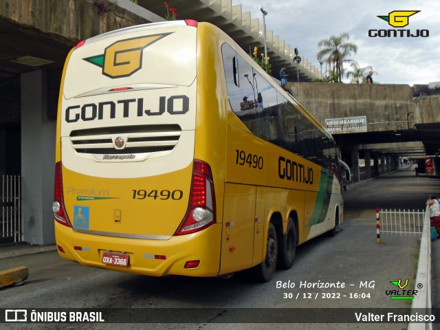 Empresa Gontijo de Transportes 19490 na cidade de Belo Horizonte, Minas Gerais, Brasil, por Valter Francisco. Número da foto: #11221008.