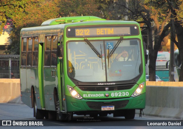 Viação Santa Edwiges 69230 na cidade de Belo Horizonte, Minas Gerais, Brasil, por Leonardo Daniel. Número da foto: #11221226.