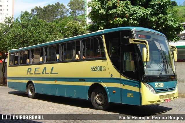 Viação Real Ita 55200 na cidade de Cachoeiro de Itapemirim, Espírito Santo, Brasil, por Paulo Henrique Pereira Borges. Número da foto: #11222200.