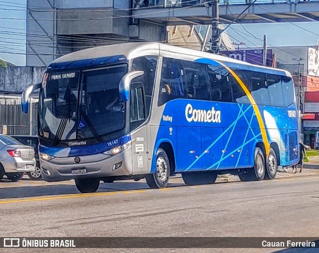 Viação Cometa 15147 na cidade de Suzano, São Paulo, Brasil, por Cauan Ferreira. ID da foto: 11220520.