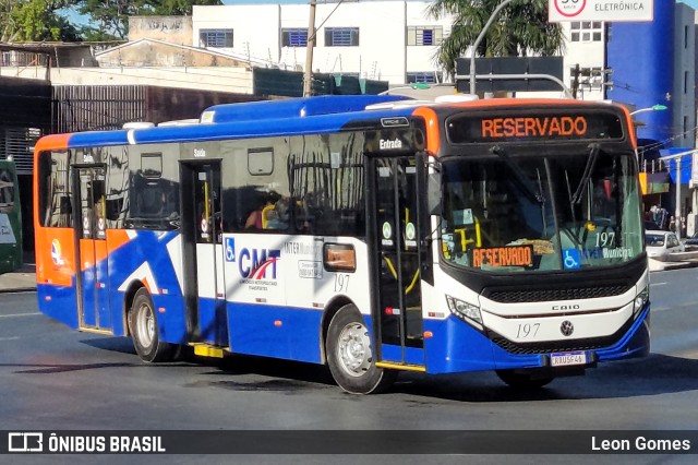 CMT - Consórcio Metropolitano Transportes 197 na cidade de Cuiabá, Mato Grosso, Brasil, por Leon Gomes. Número da foto: #11222451.