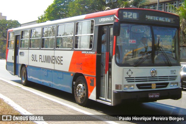 Viação Sul Fluminense 1112 na cidade de Volta Redonda, Rio de Janeiro, Brasil, por Paulo Henrique Pereira Borges. Número da foto: #11222257.