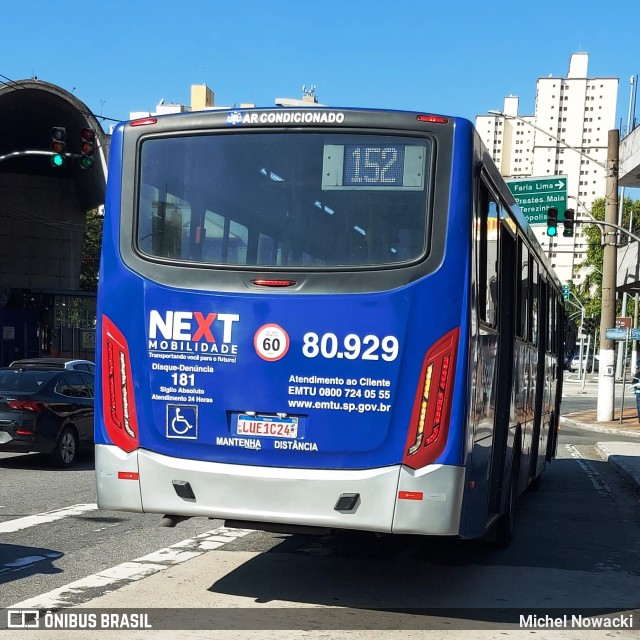 Next Mobilidade - ABC Sistema de Transporte 80.929 na cidade de São Bernardo do Campo, São Paulo, Brasil, por Michel Nowacki. ID da foto: 11222092.