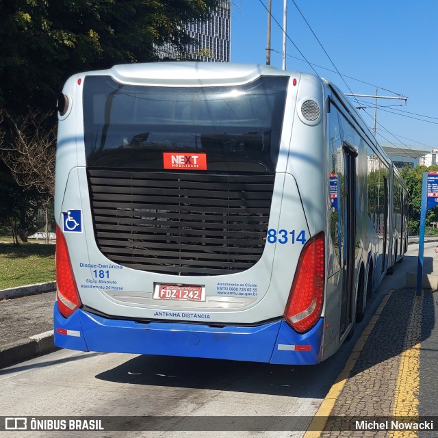 Next Mobilidade - ABC Sistema de Transporte 8314 na cidade de São Bernardo do Campo, São Paulo, Brasil, por Michel Nowacki. Número da foto: #11222024.