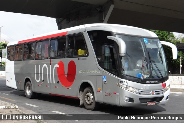 Expresso Unir 2610 na cidade de Belo Horizonte, Minas Gerais, Brasil, por Paulo Henrique Pereira Borges. Número da foto: #11224449.