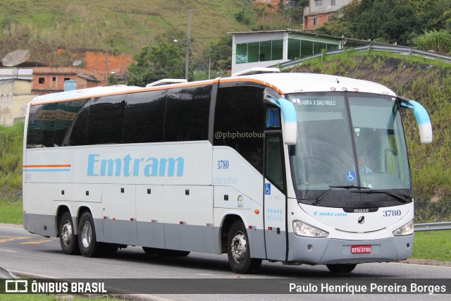 Emtram 3780 na cidade de Barra do Piraí, Rio de Janeiro, Brasil, por Paulo Henrique Pereira Borges. ID da foto: 11224527.