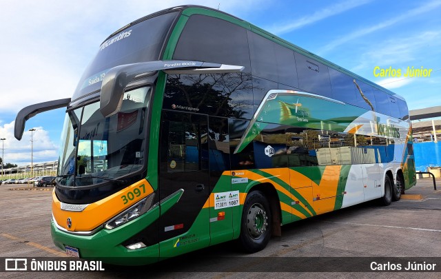 Tocantins Transportes e Turismo 3097 na cidade de Goiânia, Goiás, Brasil, por Carlos Júnior. ID da foto: 11224673.