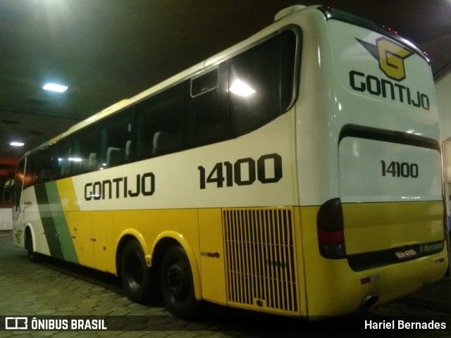 Empresa Gontijo de Transportes 14100 na cidade de Belo Horizonte, Minas Gerais, Brasil, por Hariel Bernades. ID da foto: 11223568.