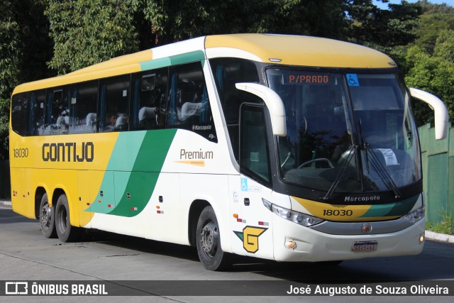 Empresa Gontijo de Transportes 18030 na cidade de São Paulo, São Paulo, Brasil, por José Augusto de Souza Oliveira. ID da foto: 11223409.