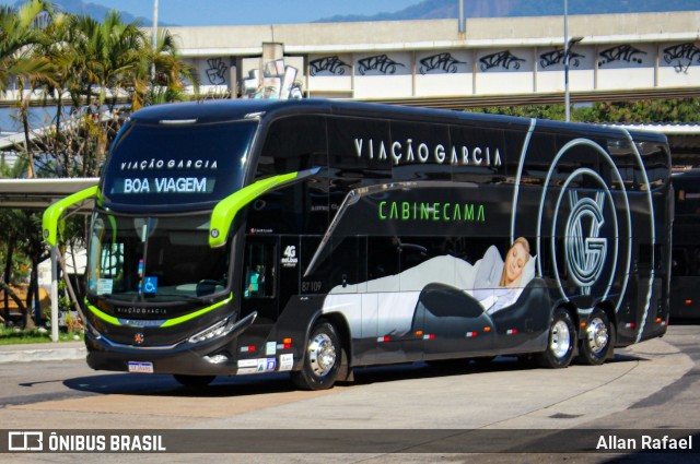 Viação Garcia 87109 na cidade de Rio de Janeiro, Rio de Janeiro, Brasil, por Allan Rafael. Número da foto: #11224677.