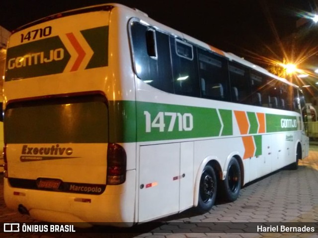 Empresa Gontijo de Transportes 14710 na cidade de Belo Horizonte, Minas Gerais, Brasil, por Hariel Bernades. Número da foto: #11225022.