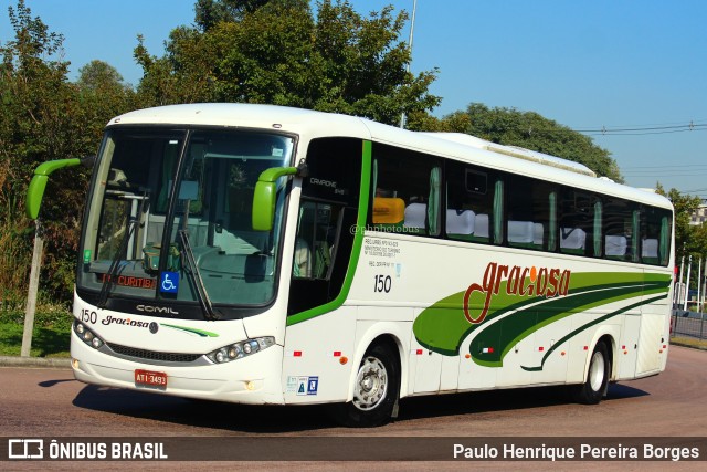 Viação Graciosa 150 na cidade de Curitiba, Paraná, Brasil, por Paulo Henrique Pereira Borges. ID da foto: 11224466.