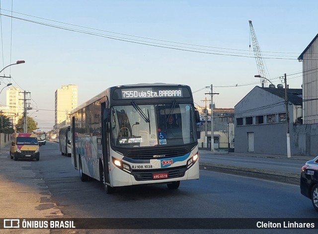 Auto Viação 1001 RJ 108.1038 na cidade de Niterói, Rio de Janeiro, Brasil, por Cleiton Linhares. Número da foto: #11224628.