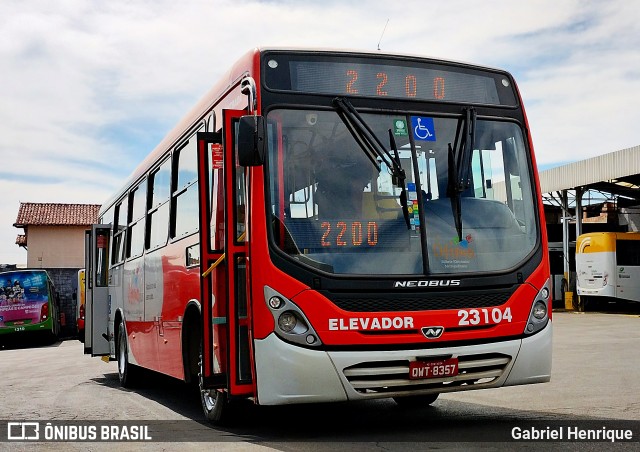 Laguna Auto Ônibus 23104 na cidade de Contagem, Minas Gerais, Brasil, por Gabriel Henrique. ID da foto: 11223818.