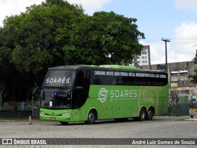 Soares Turismo e Fretamento 3552 na cidade de Fortaleza, Ceará, Brasil, por André Luiz Gomes de Souza. ID da foto: 11225070.