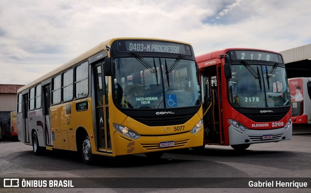 Laguna Auto Ônibus 5077 na cidade de Contagem, Minas Gerais, Brasil, por Gabriel Henrique. ID da foto: 11223204.