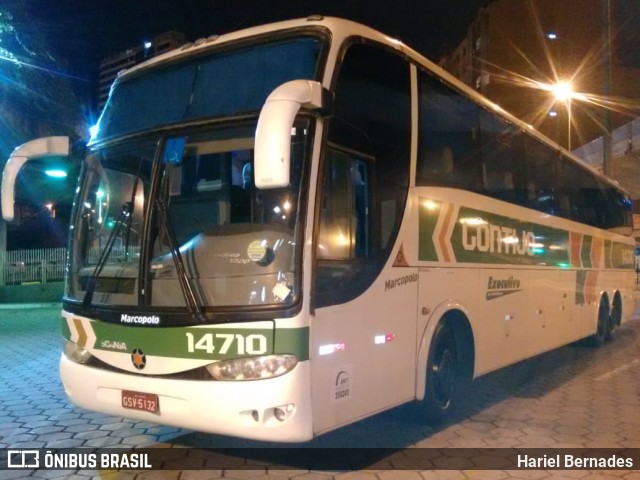 Empresa Gontijo de Transportes 14710 na cidade de Belo Horizonte, Minas Gerais, Brasil, por Hariel Bernades. ID da foto: 11224960.