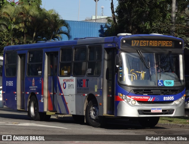 Next Mobilidade - ABC Sistema de Transporte 81.605 na cidade de Santo André, São Paulo, Brasil, por Rafael Santos Silva. ID da foto: 11224936.