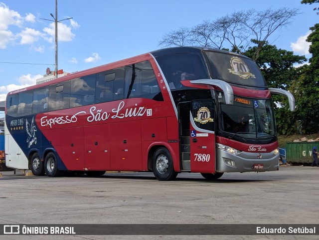 Expresso São Luiz 7880 na cidade de Goiânia, Goiás, Brasil, por Eduardo Setúbal. Número da foto: #11224281.