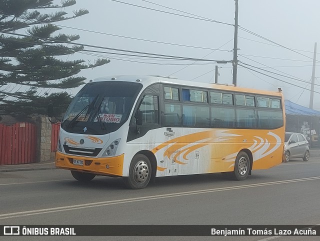 Buses Gran Puerto San Antonio RKVT20 na cidade de El Tabo, San Antonio, Valparaíso, Chile, por Benjamín Tomás Lazo Acuña. ID da foto: 11226620.