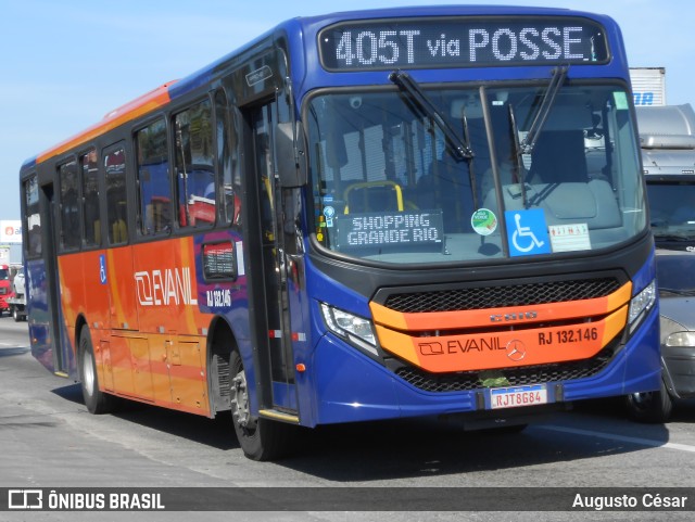Evanil Transportes e Turismo RJ 132.146 na cidade de Nova Iguaçu, Rio de Janeiro, Brasil, por Augusto César. Número da foto: #11225245.