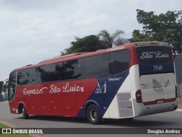 Expresso São Luiz 7540 na cidade de Goiânia, Goiás, Brasil, por Douglas Andrez. Número da foto: #11226519.