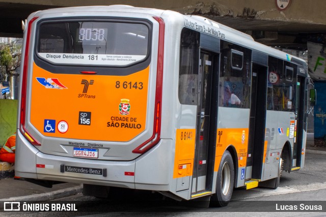 Alfa Rodo Bus 8 6143 na cidade de São Paulo, São Paulo, Brasil, por Lucas Sousa. Número da foto: #11228054.