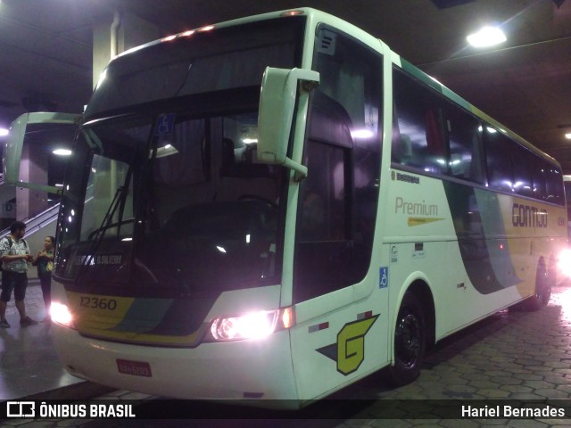 Empresa Gontijo de Transportes 12360 na cidade de Belo Horizonte, Minas Gerais, Brasil, por Hariel Bernades. Número da foto: #11225409.