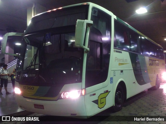 Empresa Gontijo de Transportes 12360 na cidade de Belo Horizonte, Minas Gerais, Brasil, por Hariel Bernades. ID da foto: 11225409.