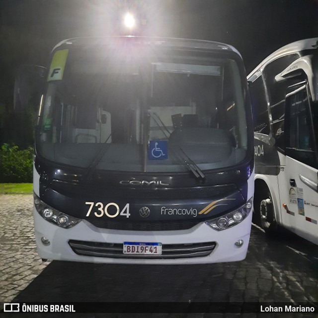 Francovig Transportes Coletivos 7304 na cidade de Registro, São Paulo, Brasil, por Lohan Mariano. Número da foto: #11228189.