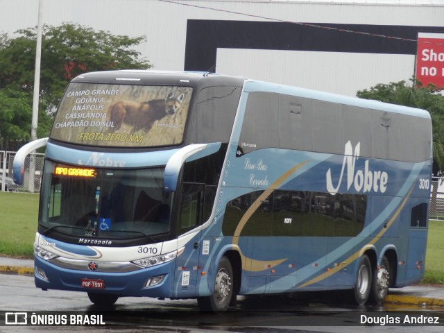 Nobre Transporte Turismo 3010 na cidade de Goiânia, Goiás, Brasil, por Douglas Andrez. ID da foto: 11226320.