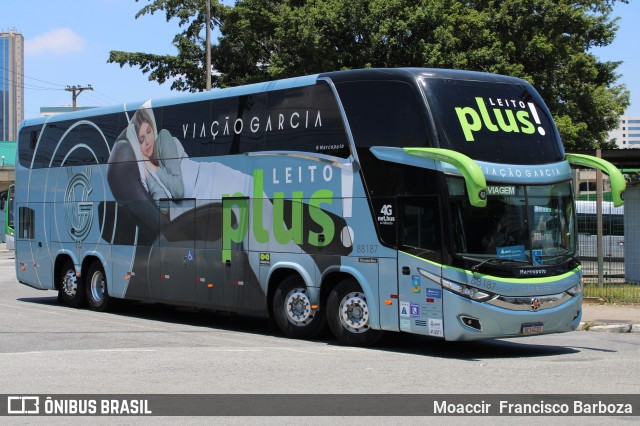 Viação Garcia 88187 na cidade de São Paulo, São Paulo, Brasil, por Moaccir  Francisco Barboza. Número da foto: #11227623.