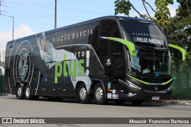 Viação Garcia 88028 na cidade de São Paulo, São Paulo, Brasil, por Moaccir  Francisco Barboza. Número da foto: #11227573.