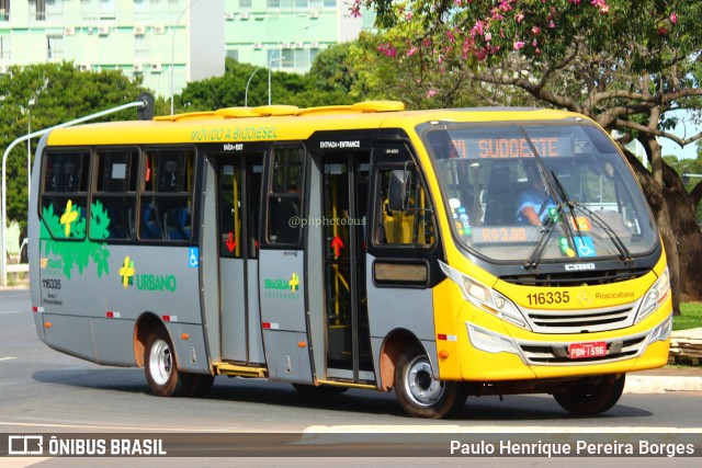 Viação Piracicabana Distrito Federal 116335 na cidade de Brasília, Distrito Federal, Brasil, por Paulo Henrique Pereira Borges. ID da foto: 11226809.