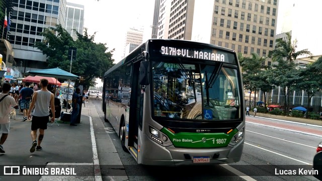 Viação Santa Brígida 1 1807 na cidade de São Paulo, São Paulo, Brasil, por Lucas Kevin. Número da foto: #11225439.
