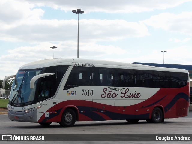Expresso São Luiz 7610 na cidade de Goiânia, Goiás, Brasil, por Douglas Andrez. Número da foto: #11226522.