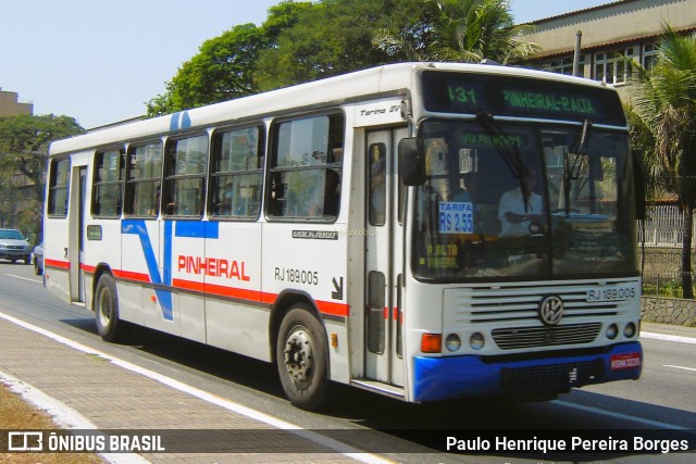 Viação Pinheiral RJ 189.005 na cidade de Volta Redonda, Rio de Janeiro, Brasil, por Paulo Henrique Pereira Borges. Número da foto: #11226928.