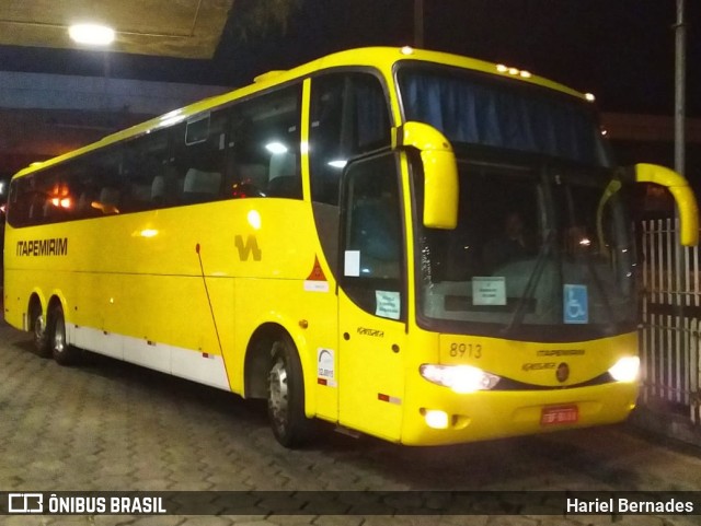 Viação Itapemirim 8913 na cidade de Belo Horizonte, Minas Gerais, Brasil, por Hariel Bernades. Número da foto: #11231733.