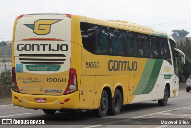 Empresa Gontijo de Transportes 19060 na cidade de Barra Mansa, Rio de Janeiro, Brasil, por Maxwel Silva. ID da foto: 11229139.