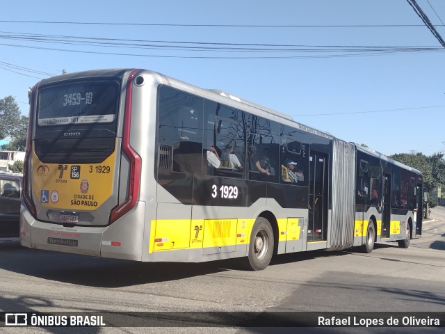 Viação Metrópole Paulista - Zona Leste 3 1929 na cidade de São Paulo, São Paulo, Brasil, por Rafael Lopes de Oliveira. ID da foto: 11230783.