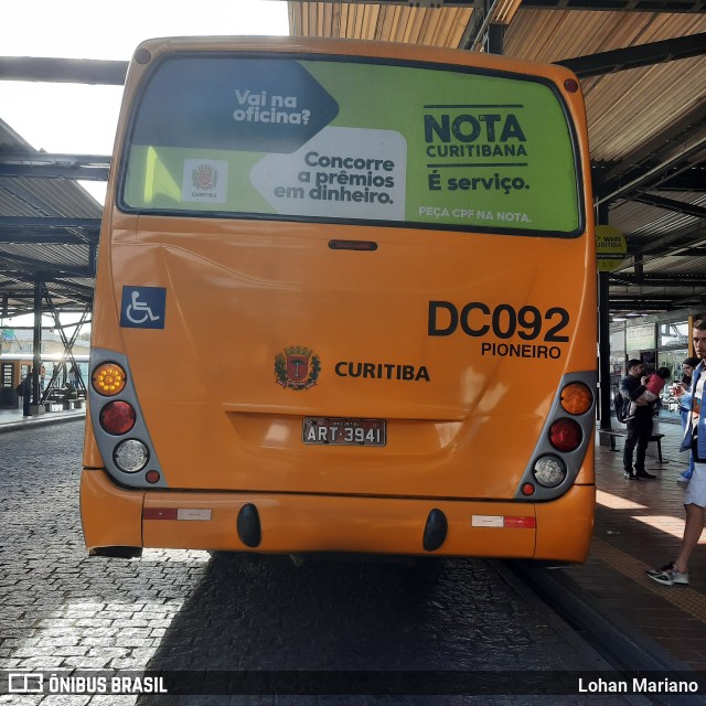 Cristo Rei > CCD Transporte Coletivo > SPE Via Mobilidade S/A DC092 na cidade de Curitiba, Paraná, Brasil, por Lohan Mariano. Número da foto: #11231418.